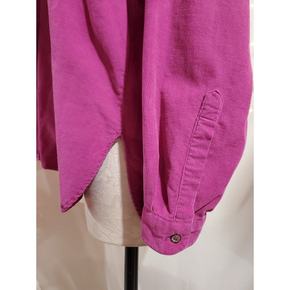 Vtg Patagonia Womens Fine Wale Corduroy Button Shirt Size M Utility Pockets Pink - Picture 6 of 10
